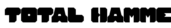 Total Hammer font preview